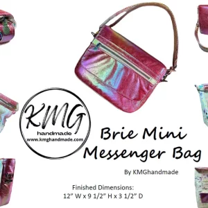 Brie Mini Messenger Bag sewing pattern