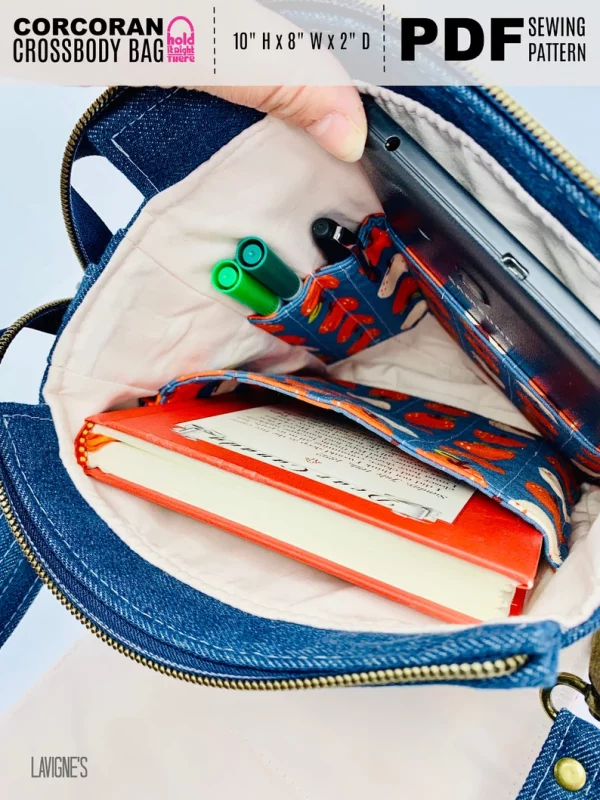 Corcoran Crossbody Bag sewing pattern (with videos)