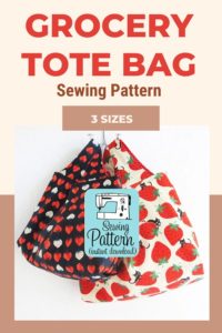 Grocery Tote Bag sewing pattern (3 sizes) - Sew Modern Bags
