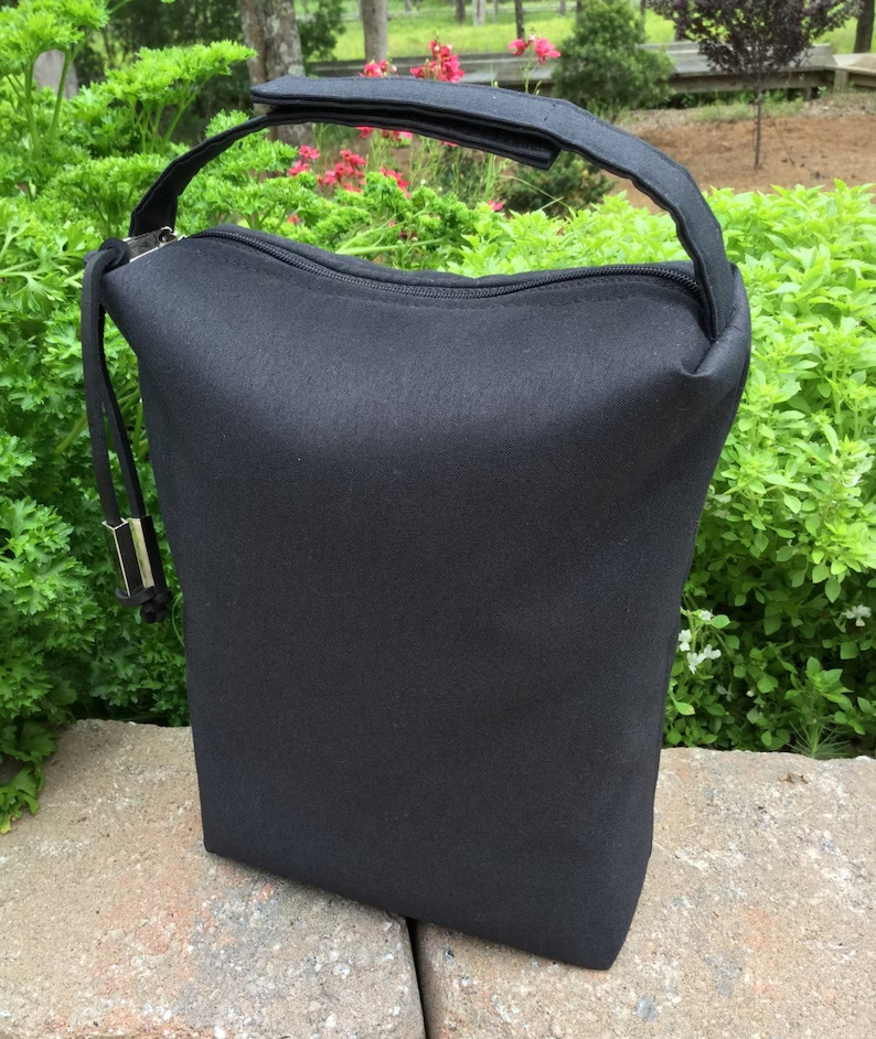 Black Sports Insulated Snack Bag