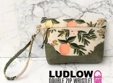 Ludlow Double Zip Wristlet sewing pattern