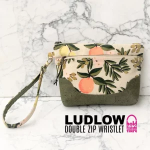 Ludlow Double Zip Wristlet sewing pattern