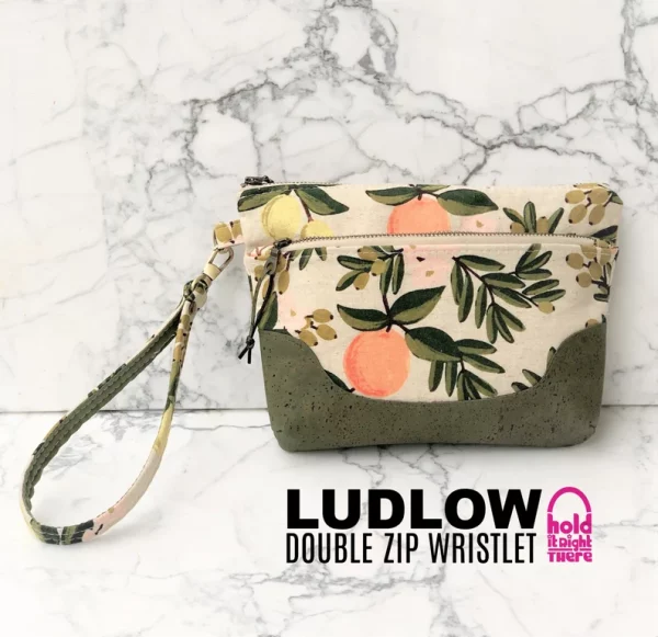 Ludlow Double Zip Wristlet sewing pattern