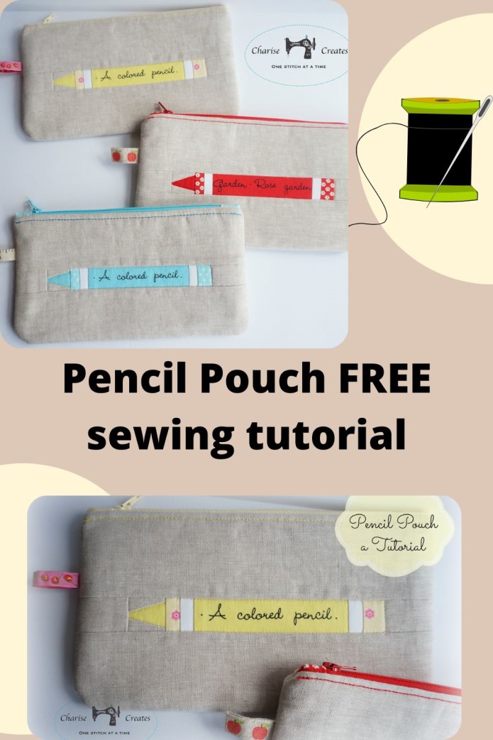 Pencil Pouch FREE sewing tutorial