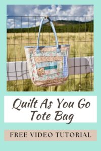 Quilt As You Go Tote Bag FREE video tutorial - Sew Modern Bags