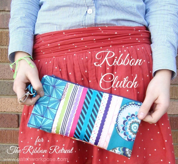 Ribbon Clutch FREE sewing tutorial