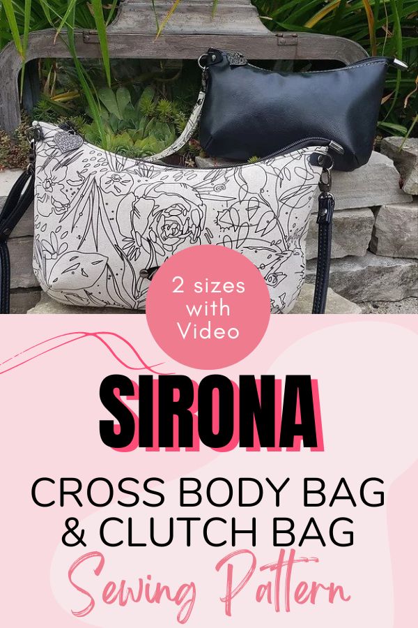 Sirona Crossbody and Clutch Bag (2 sizes with video)