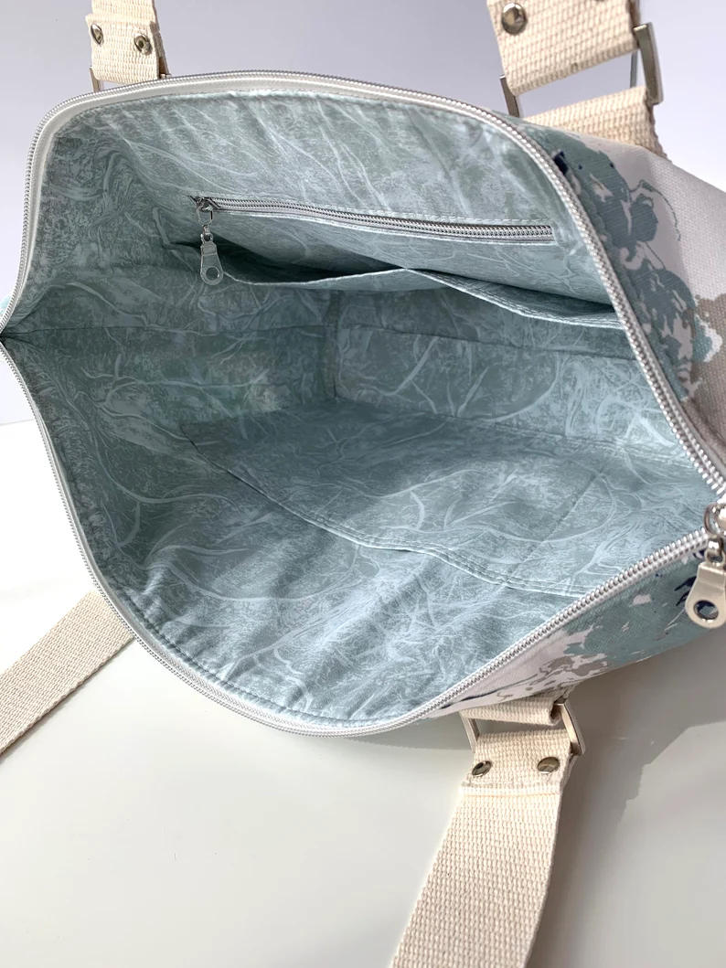 Travel Tote Bag - Sew Modern Bags