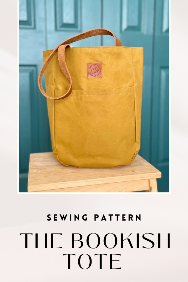 The Bookish Tote Bag sewing pattern (2 sizes)