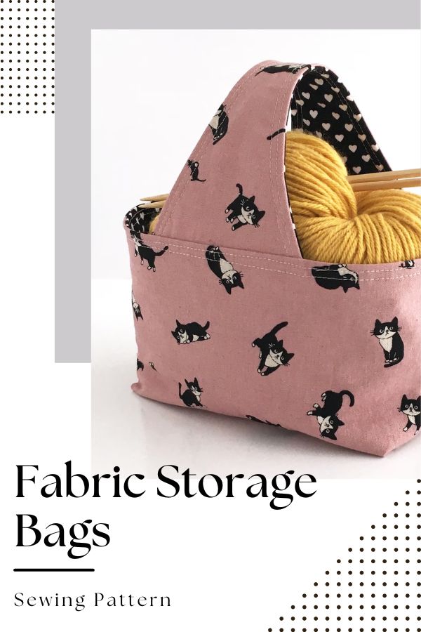 Fabric Storage Bags sewing pattern (3 sizes)