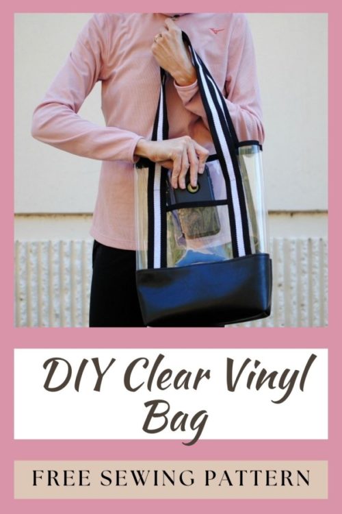DIY Clear Vinyl Bag FREE sewing tutorial - Sew Modern Bags