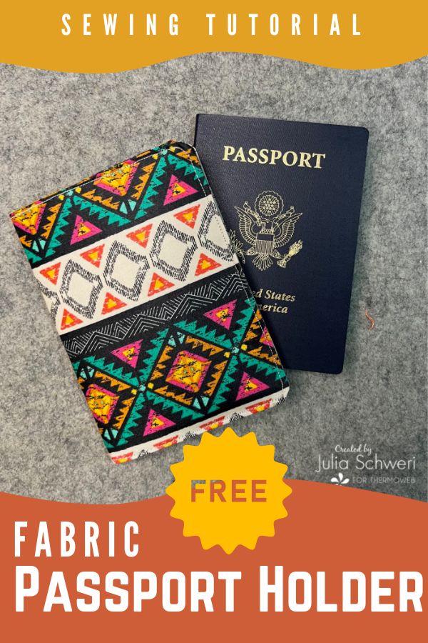 Fabric Passport Holder FREE sewing tutorial