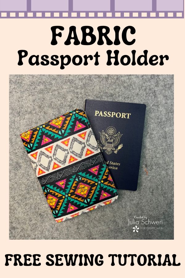 Fabric Passport Holder FREE sewing tutorial