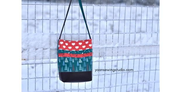 Festive Shoulder Bag FREE sewing pattern (with video)