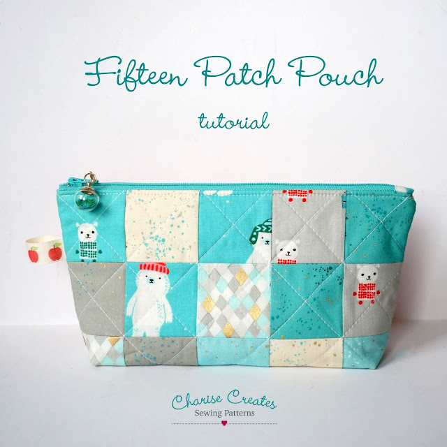 Fifteen Patch Zipper Pouch FREE sewing tutorial