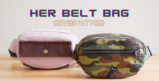Cherabea Belt Loop Bag Digital PDF Sewing Pattern 