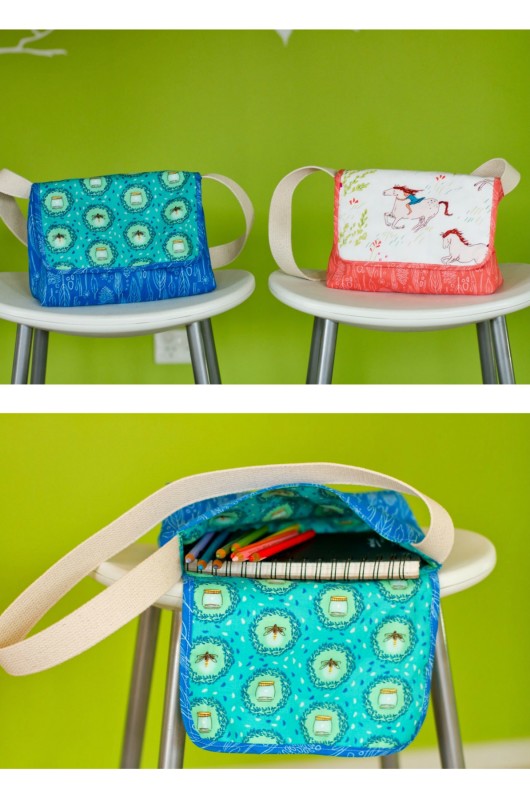 Mini Messenger Bag FREE sewing pattern