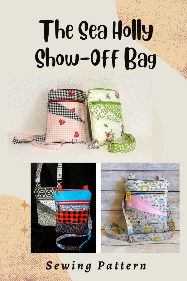 The Sea Holly Show-Off Bag sewing pattern