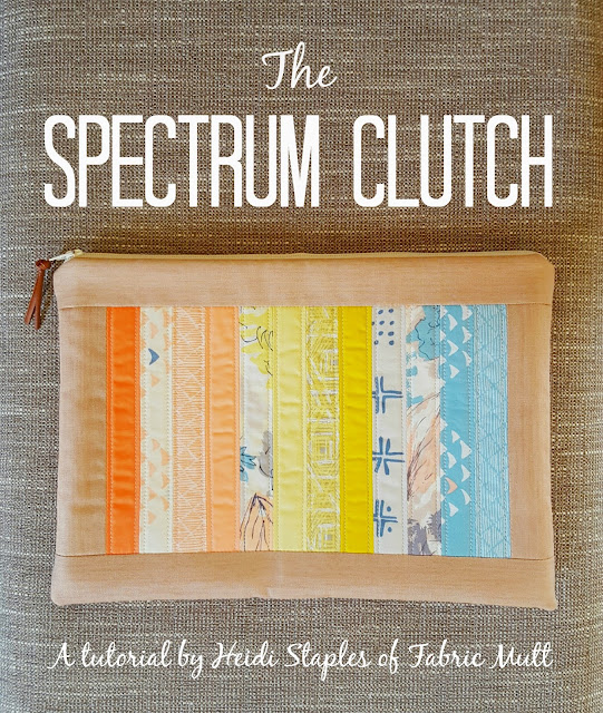 Spectrum Clutch Bag FREE sewing tutorial