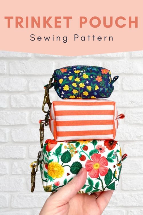 Trinket Pouch sewing pattern (3 sizes) - Sew Modern Bags