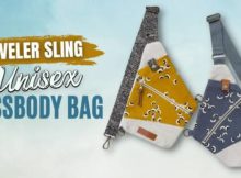 Traveler Sling Unisex Crossbody Bag sewing pattern