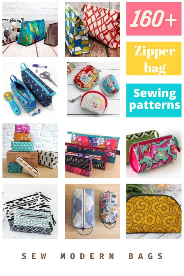 200+ zipper pouch sewing patterns Sew Modern Bags
