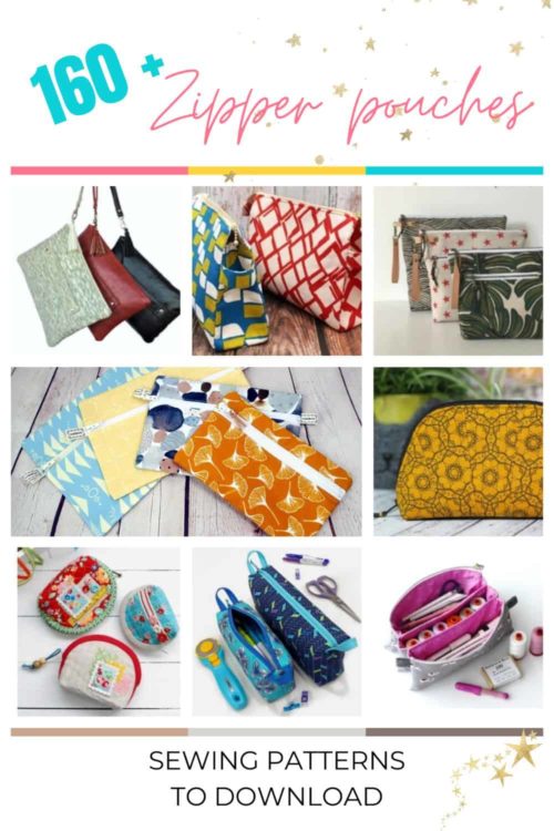 Get started on your next sewing project with this comprehensive list of 160+ zipper pouch sewing patterns! Whether you're a beginner or a seasoned sewer, these easy-to-follow zipper bag sewing patterns will have you whipping up cute and functional zipper bags in no time!