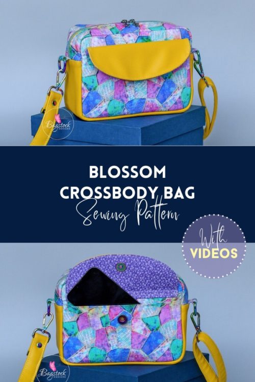 Blossom Crossbody Bag sewing pattern (with video) - Sew Modern Bags