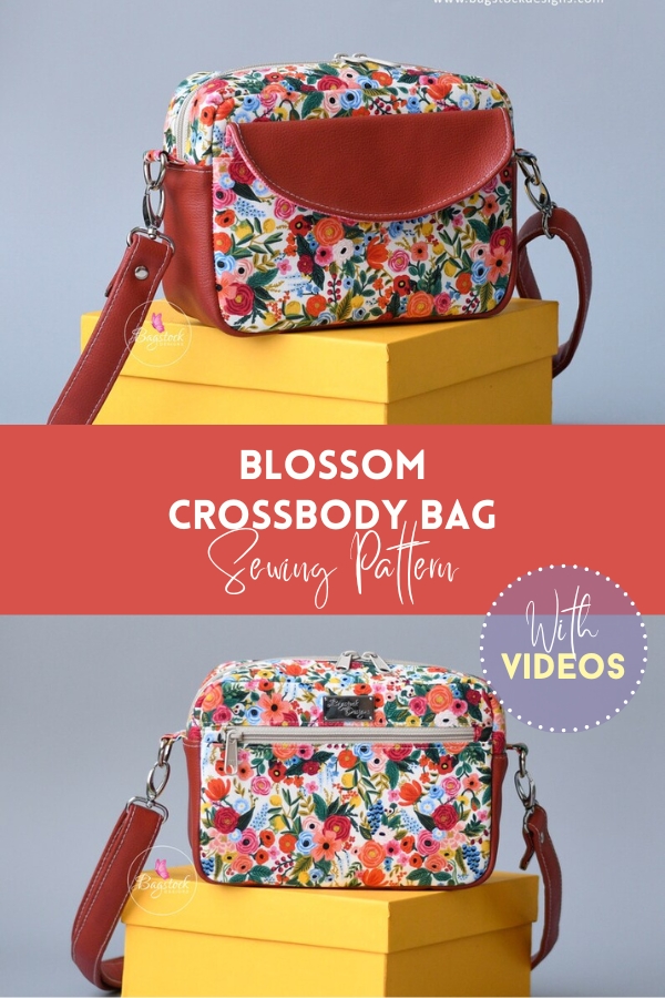 Blossom Crossbody Bag sewing pattern (with video)