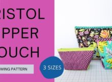 Bristol Zipper Pouch sewing pattern (3 sizes)