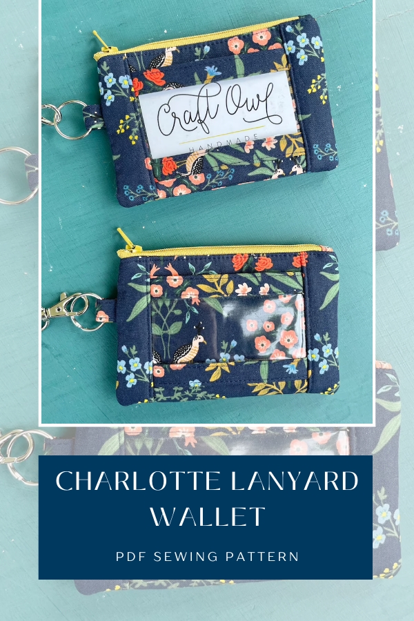 Charlotte Lanyard Wallet sewing pattern