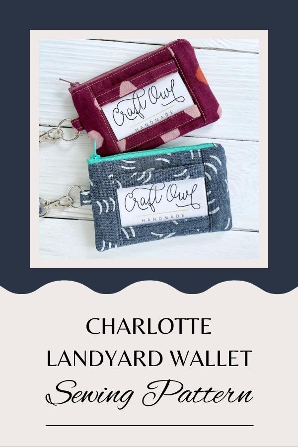 Charlotte Landyard Wallet sewing pattern