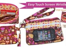 Easy Touch Screen Wristlet sewing pattern