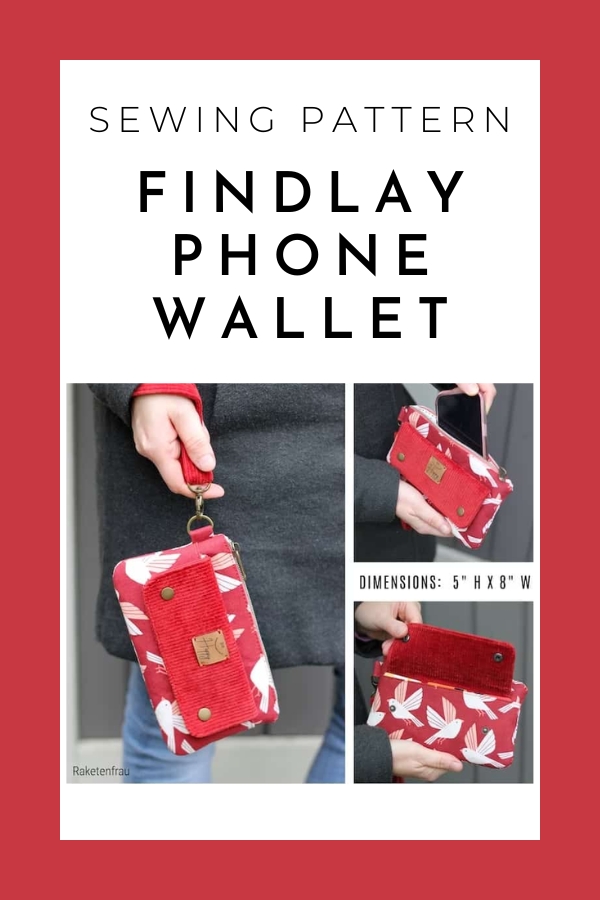 Findlay Phone Wallet  sewing pattern (with videos)