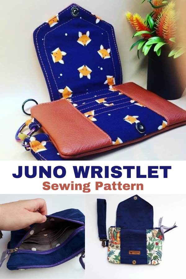 Juno Wristlet sewing pattern (with video)