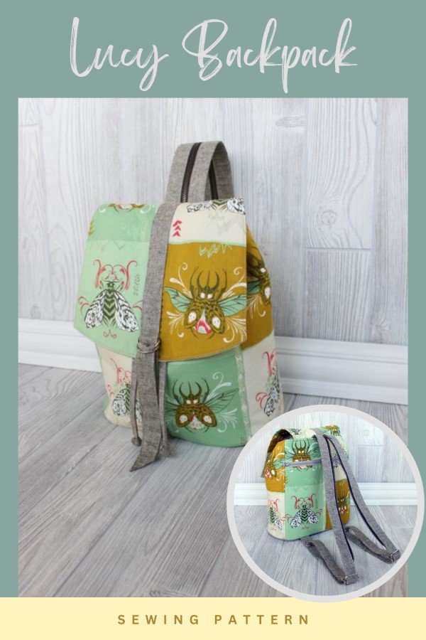 Lucy Backpack sewing pattern with video Sew Modern Bags