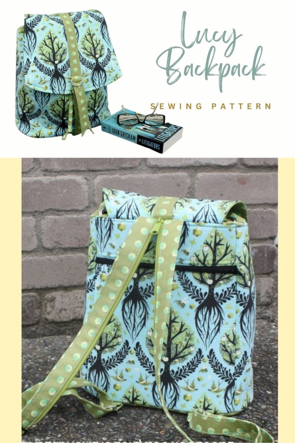 Lucy Backpack sewing pattern with video Sew Modern Bags