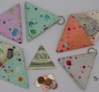 Origami Triangle Pouch FREE sewing pattern