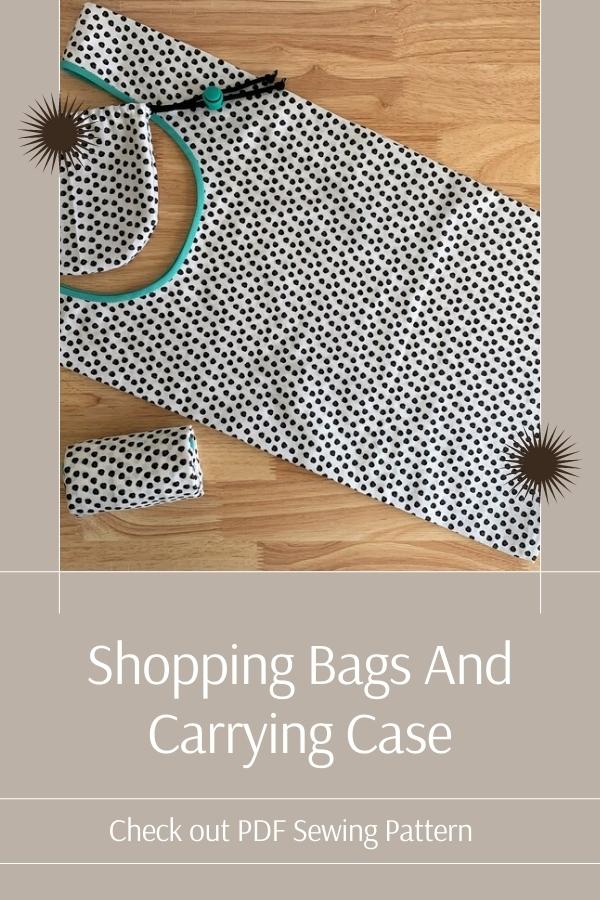 Shopping Bags and Carrying Case sewing pattern