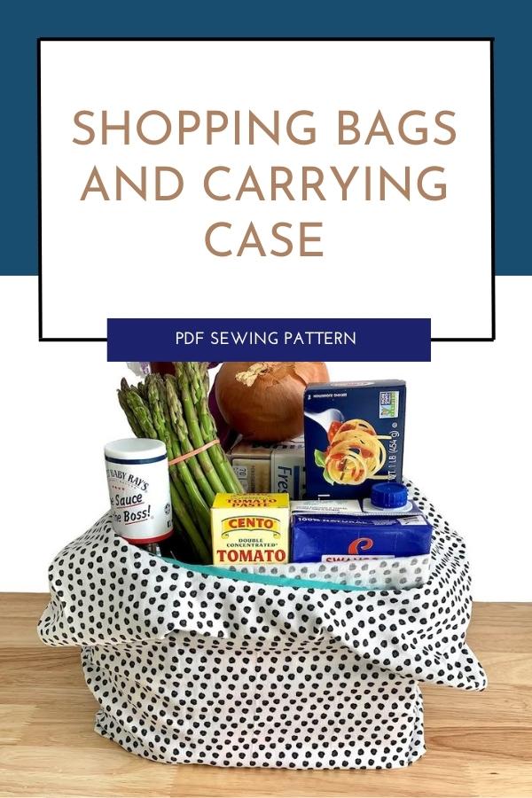 Shopping Bags and Carrying Case sewing pattern