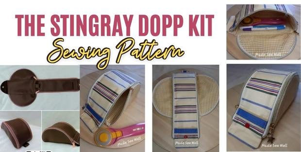 The Stingray Dopp Kit sewing pattern (with video)