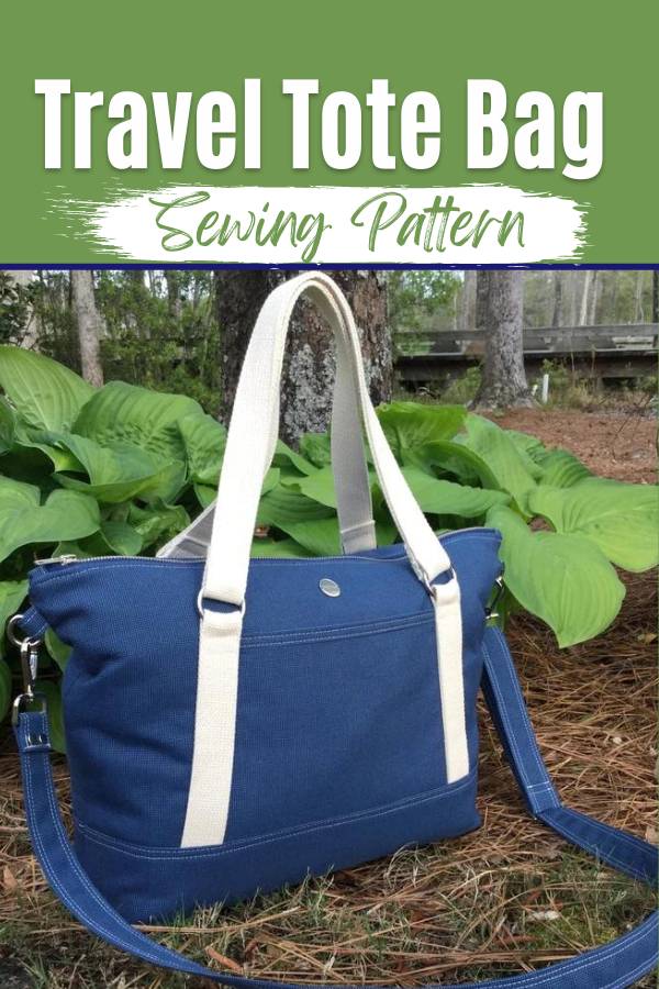 Travel Tote Bag sewing pattern