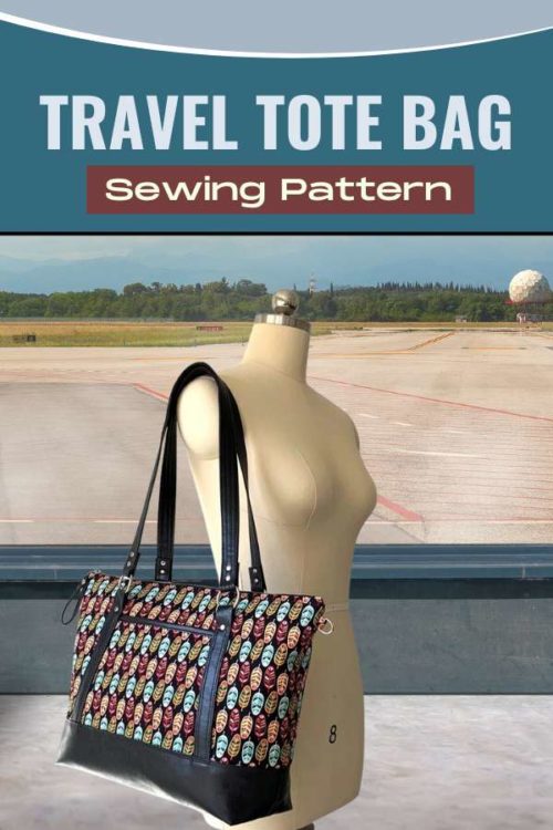 Travel Tote Bag sewing pattern - Sew Modern Bags
