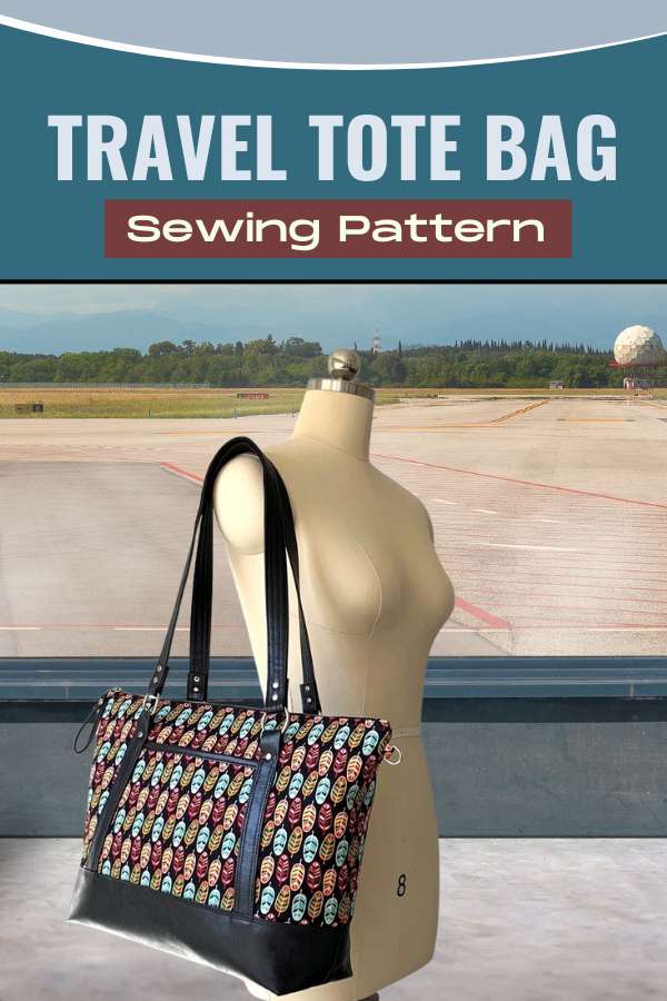 Travel Tote Bag sewing pattern