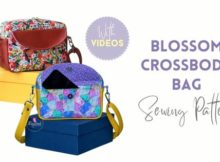Blossom Crossbody Bag sewing pattern (with video)