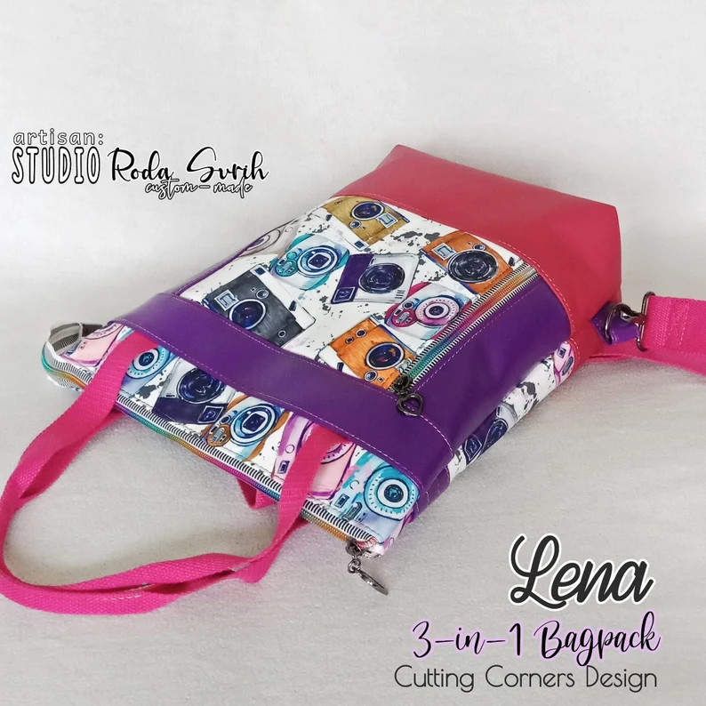 Lena Backpack Digital PDF Sewing Pattern – Sew Chic Handbags