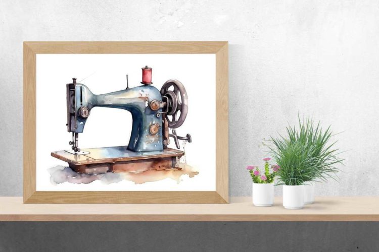 Chancertons Sewing Room Decor - Vintage Singer Sewing Machine - Craft Room Decor - Sewing Gifts for Sewing Lovers - Quilter Gift - Quilting Gifts 