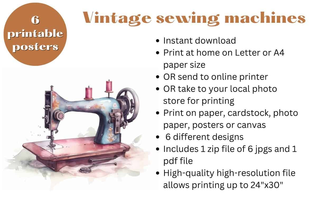 antique typographic vintage sewing kit Poster for Sale by surgedesigns