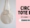Circle Tote Bag sewing pattern (2 sizes + video)