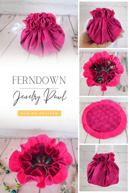 Ferndown Jewelry Pouch sewing pattern Sew Modern Bags